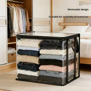 Dustproof PVC Doll Storage Case with Handle, Wear-resistant Stuffed Animal Organizer, Practical Home Storage Box for Children Room & Holiday Present
