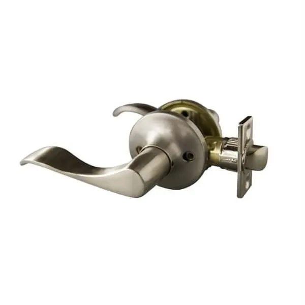 Stratford 6-Way Latch Passage Door Knob, Satin Nickel, 1-1/16 in., 1.75 in., 2-1/8 in., for Closet Doors, Left or Right Hand Compatible, Designed For Left Or Right Hand Doors