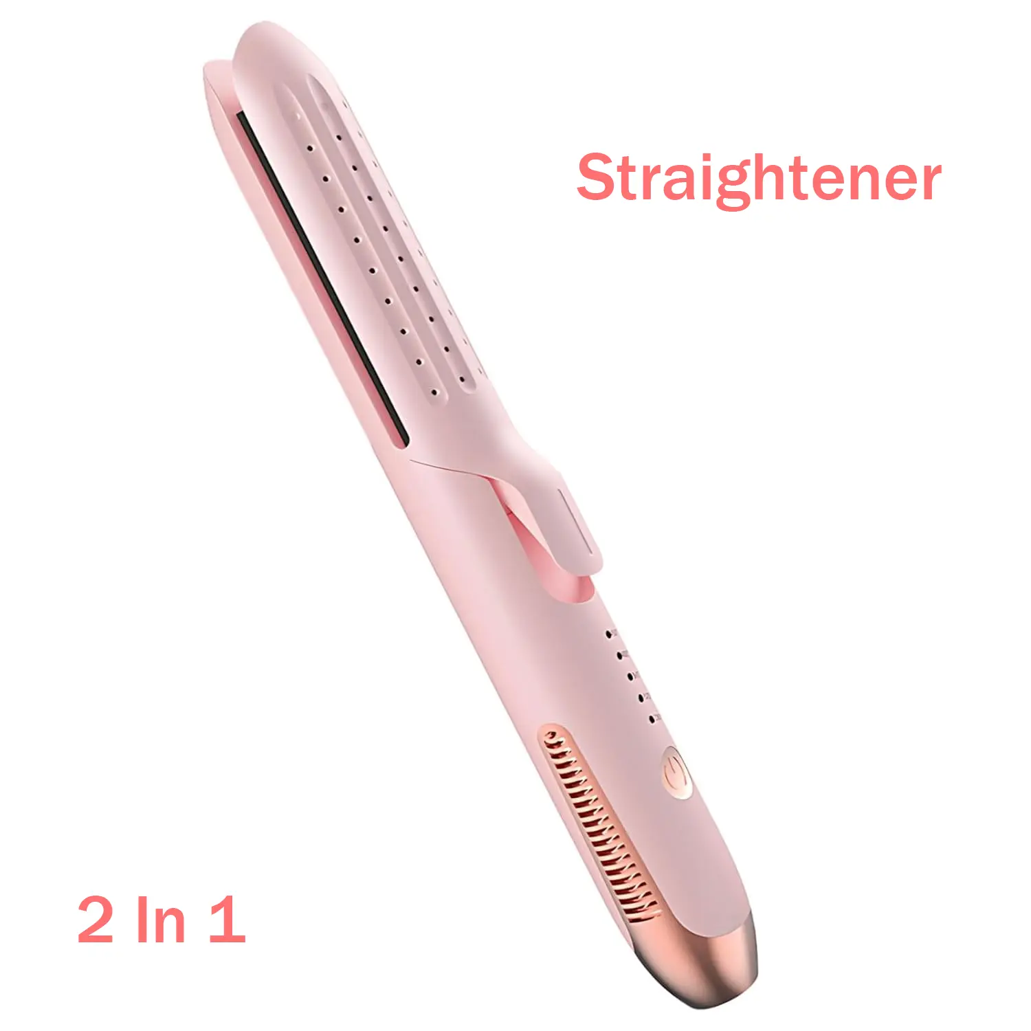 2 In 1 Straightener And Curler Portable Hair Styler Cool Wind Ceramic Adjustable Temperature 10.8 In (27.5 Cm) Length