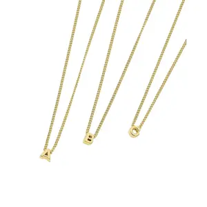 gorjana - Wilder Mini Alphabet Necklace - 18K Gold Plated Initials - Timeless Meaning jewelery - Everyday Layer