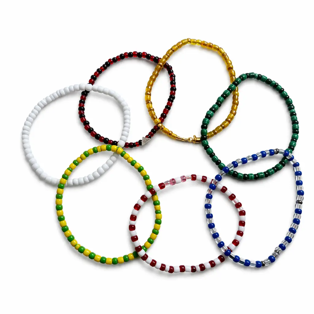 Santería Ilde Beaded Bracelets - Religious Decor Accessories for Adults, Protection and Spiritual Connection, Powerful Orisha Bracelets (Orula, Shango, Obatala), Accessories Adults