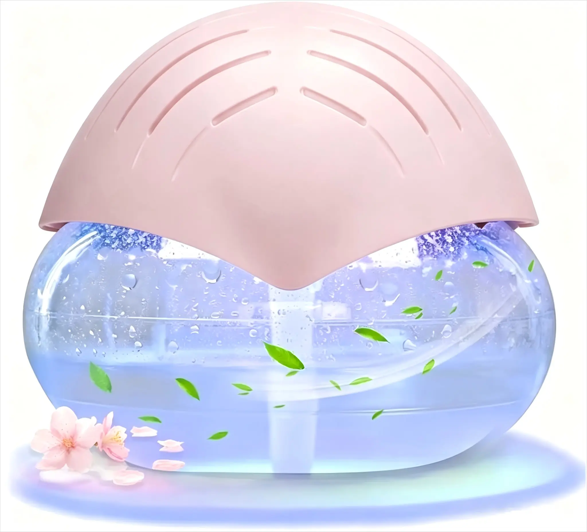 1800ml (1L+) Large-Capacity Scented Humidifier, Cubic Lightweight Tabletop Home Decoration with LED Color-Changing Light