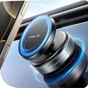 Upgraded 360 °   Adjustable Vacuum Magnetic Phone Holder Stand[Strongest Suction & Ultra Magnetic] Car Phone Mount for MagSafe Suction Cup, Compatible with Car/Gym/Mirror/Smooth Surface