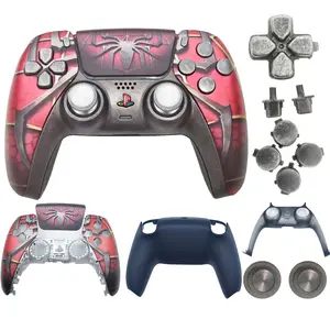 Ps5 Controller DIY Replacement Shell, Water Transfer Film Sticker Design, Electroplated Ps5 Case Cover, Customizable Gaming Accessory, Game Console Accessories