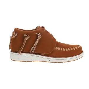 Justin Boots Womens Teepee Fringe Moc Toe Casual Boots Ankle - Brown