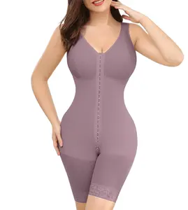 Fajas Colombianas Shapewear for Women Tummy Control Full Shapewear Butt Lifter with Zipper Crotch Womenswear Compression Sexy Basic Minimalist Comfort Black High-Waist Tummy Control Shapewear Shaper Adjustable