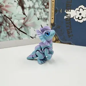 3D Printed Toy Dual Spine Dragon Jurassic Jointed Action Figure, Realistic Fun Decorative Model, Desktop Figurine, Creative Handmade Collectible