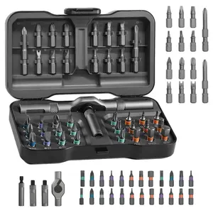 【FathersDayGift】SEESE 24 in 1 DlY Screwdriver Set,1 Set SwitchableScrewdriver Shape Magnetic Screwdriver Set,Compact and Portable Ratchet Screw0driver SetHome Repair Tool Box fathersdaygift