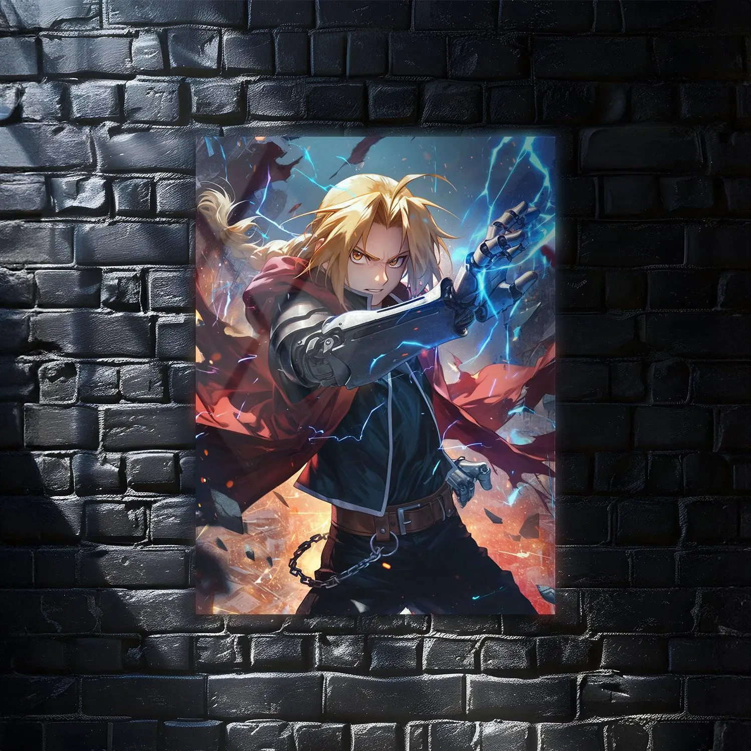 Edward Elric Fullmetal Alchemist Anime Wall Art Poster, Modern Wall Art, Anime Gifts, Wall Decor