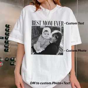 Custom Photo Mom Shirt, Personalised Comfort Colors Mom Shirt, Custom Picture Shirt for Mom, Mama TShirt, Mom Gift, Best Mom Ever, Mom Vibes