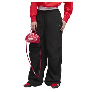 PUMA Womens Wardrobe Essentials Parachute Pants Casual - Black