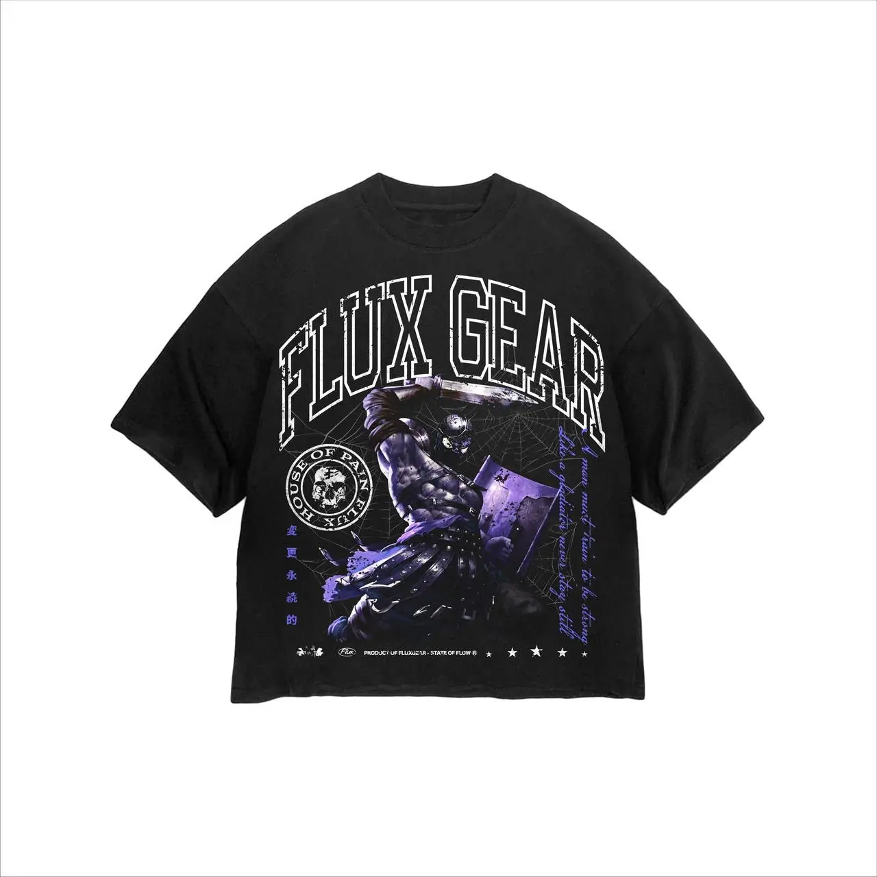 Spider Web Gladiator Graphic Tee