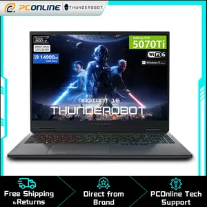 Thunderobot Radiant 16 Gaming Laptop, 16" QHD+ 300Hz 2.5K Display, Intel Core i9-14900HX, GeForce RTX 5070 Ti, DDR5 RAM, SSD, RGB Backlit Keyboard, Wi-Fi 6, Windows 11