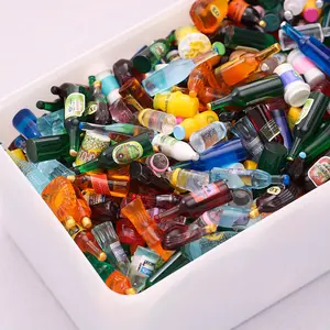 Resin mini creative beverage bottle accessories DIY bottle accessories