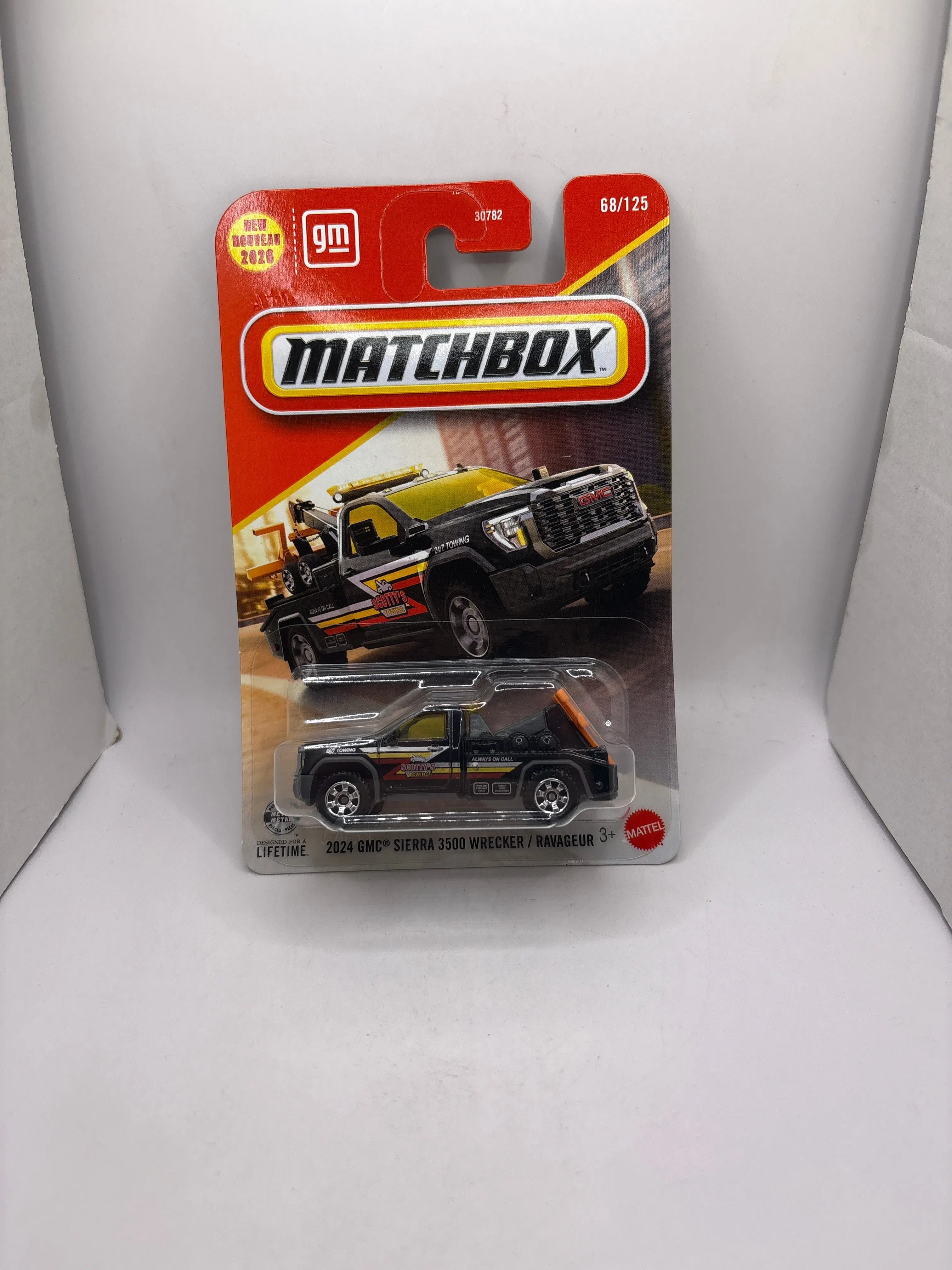 Matchbox 2024 GMC Sierra 3500 Wrecker Diecast black