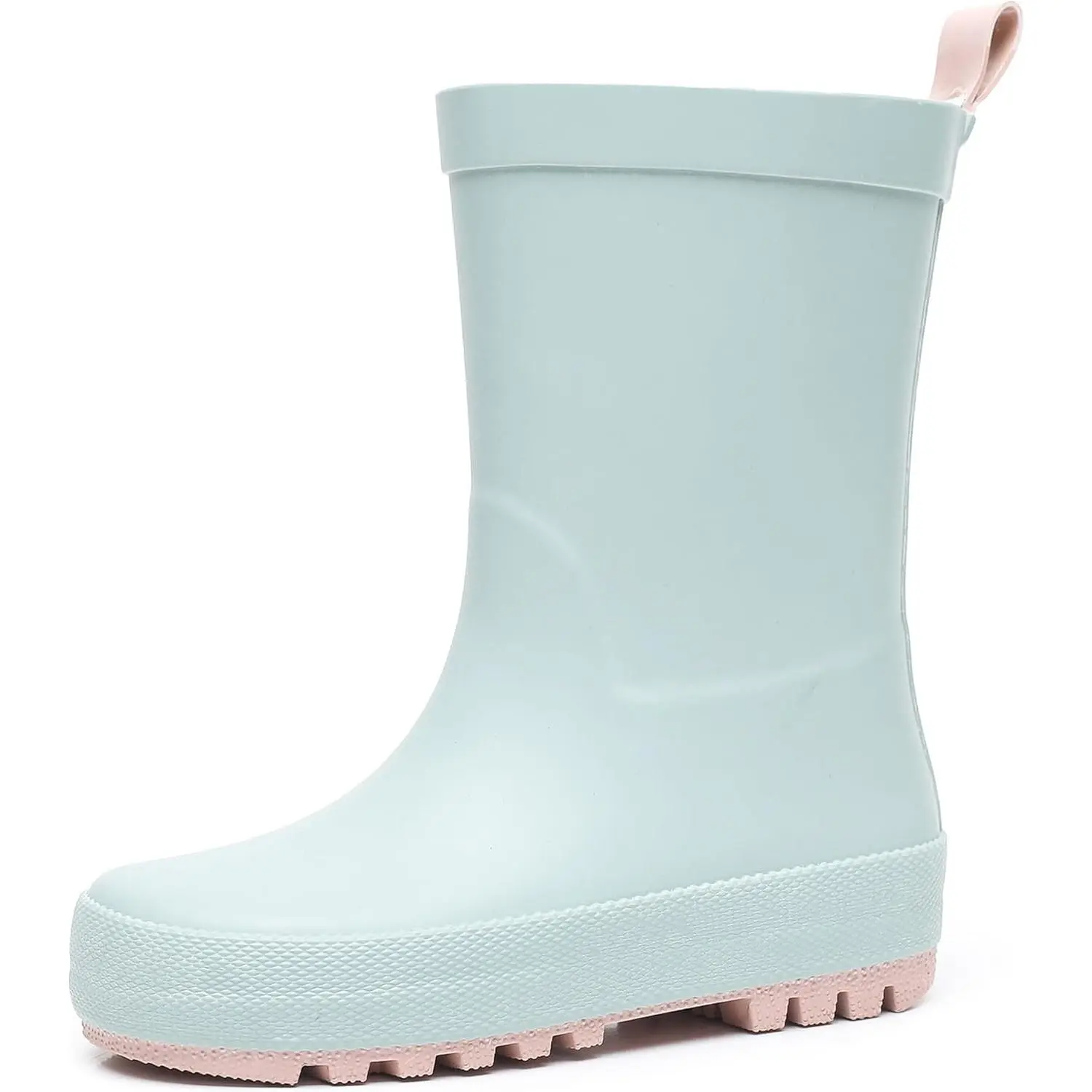 Toddler Rain Boots with Easy-On Handles, Waterproof Rubber Kids Rain Boots for Girls and Boys, in Fun Printed & Colors Unisex-Child Outdoor Rain Boots