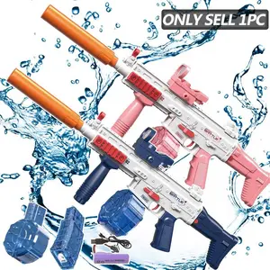 Electric Automatic Water Gun Toy Water Blaster, 1 Set Automatic Squirt Watergun, Portable Summer Outdoor Beach Firing Shooting Game Water Fight Toy, Outdoor Water Toy for Gift, Waterblaster, Automatic Water Blasts
