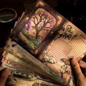 Vintage Decorative Paper, 40pcs/set  Scrapbooking & Stamping Paper, DIY Decorative Paper for Scrapbooking & Journal Making