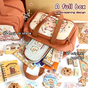New Water Buffalo Stationery Gift Box Set, Soft Grip Pen, Notebook, Pencil Case & Accessories, Back-To-School, Cute Animal Theme