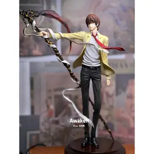 26cm Death Note Anime Yagami Light Action Figure Statue Figurines Pvc Collection sculpture Model Toy Boy Christmas Gift ornament