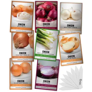 Onion Seeds For Planting Assortment 8 Variety Pack - Green Onion Seeds Bunching Onion Walla Walla Onions For Home Gardens