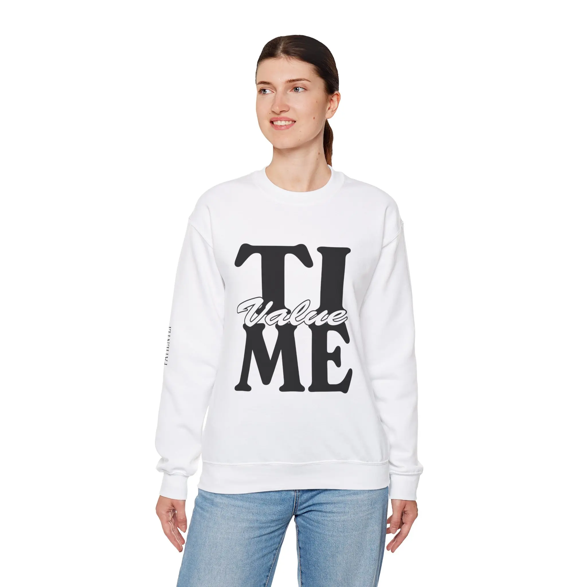 Time Value Unisex Sweatshirt, Time Clock Jumper, Time Management Pullover, Time is Money Sweater, Timepiece Crewneck, Gift for Clock Casual Classic