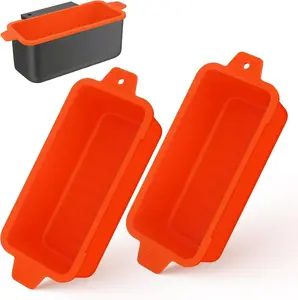 2 PCS Silicone Grease Cup Liners for Blackstone 36 28 22 17 Inch Griddle,Reusable Grease Catcher Cup Liner Grill Grease Tray,Durable Drip Pans Blackstone Griddle Accessories,Orange