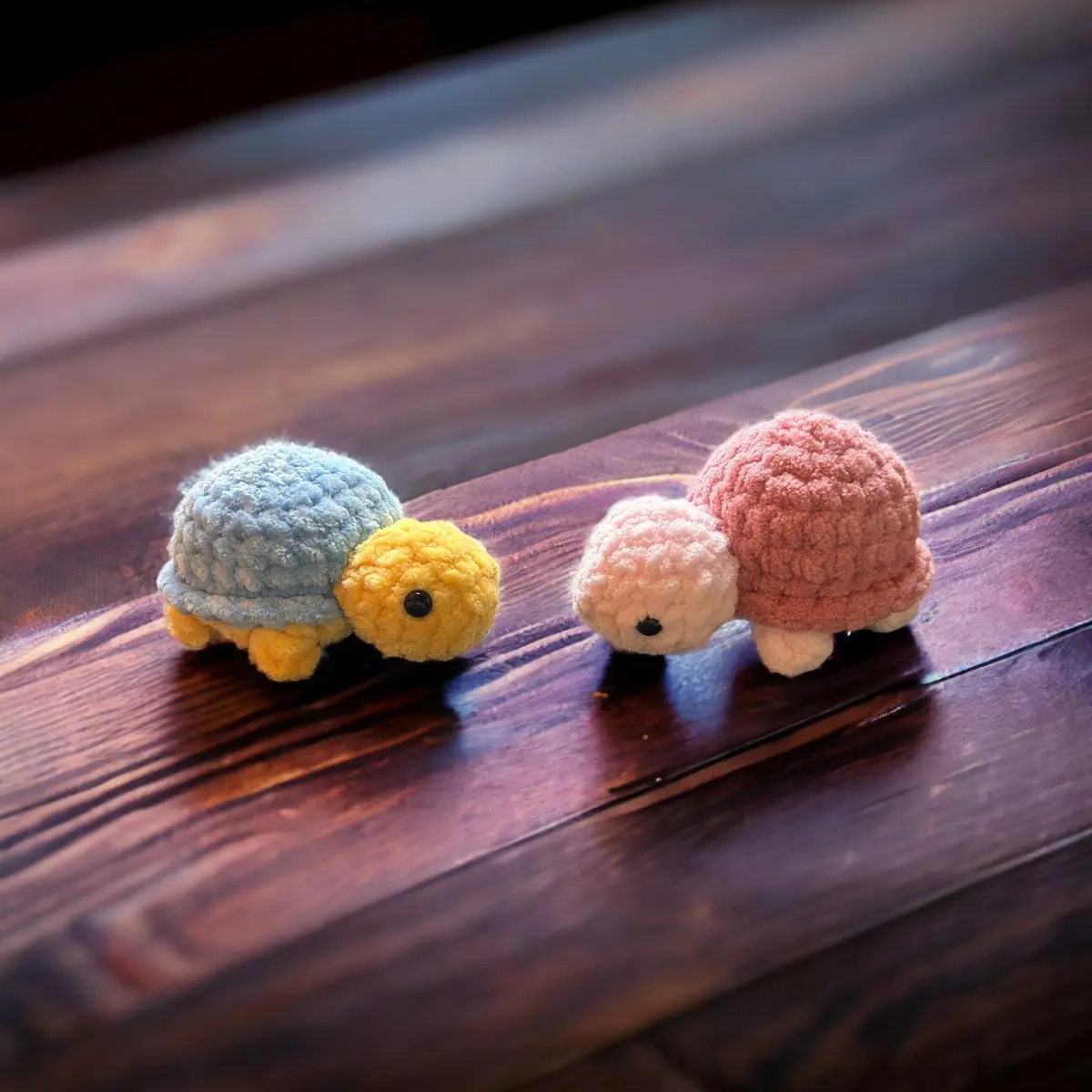 Small Crochet pocket turtle plushie | ready to ship | under the sea