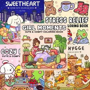 5-Piece Magical Coloring Book Collection, Enchanted Forest & Fairy Tale Patterns, Creative Joy, Cute DIY Activity, Ideal Gift