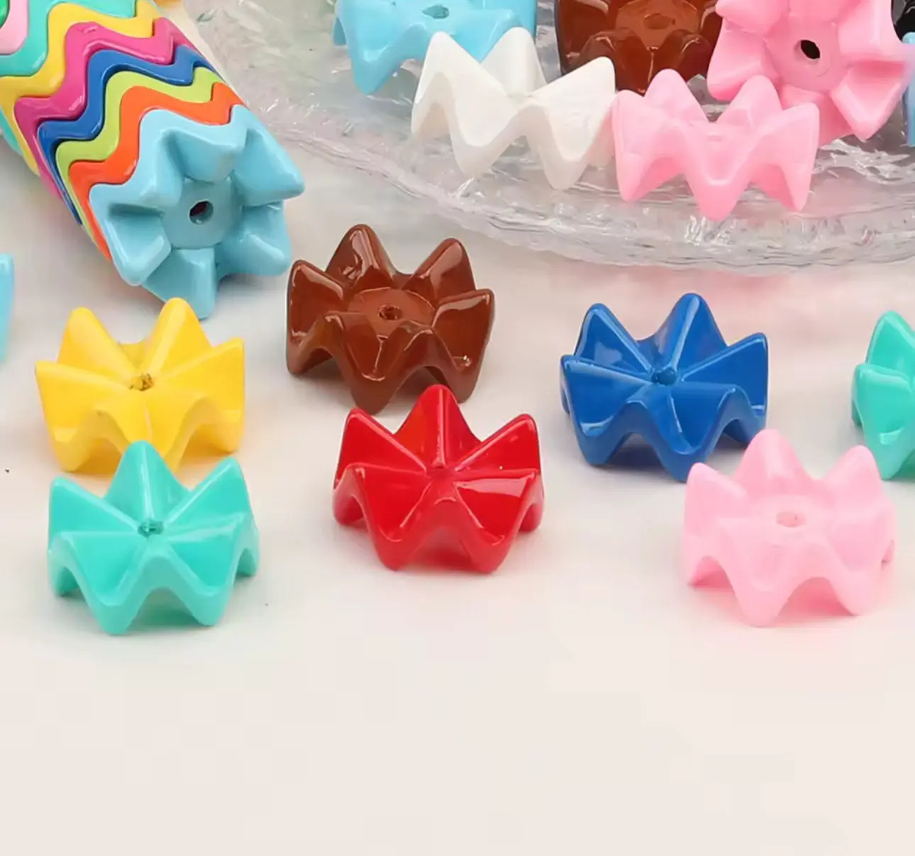 Cordinal design spacers Beaded Tassel Charms Acrylic Beads Beading Accessories Jewelry Making