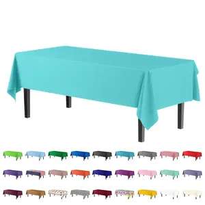 Exquisite 4-Pack Plastic Table Cloth