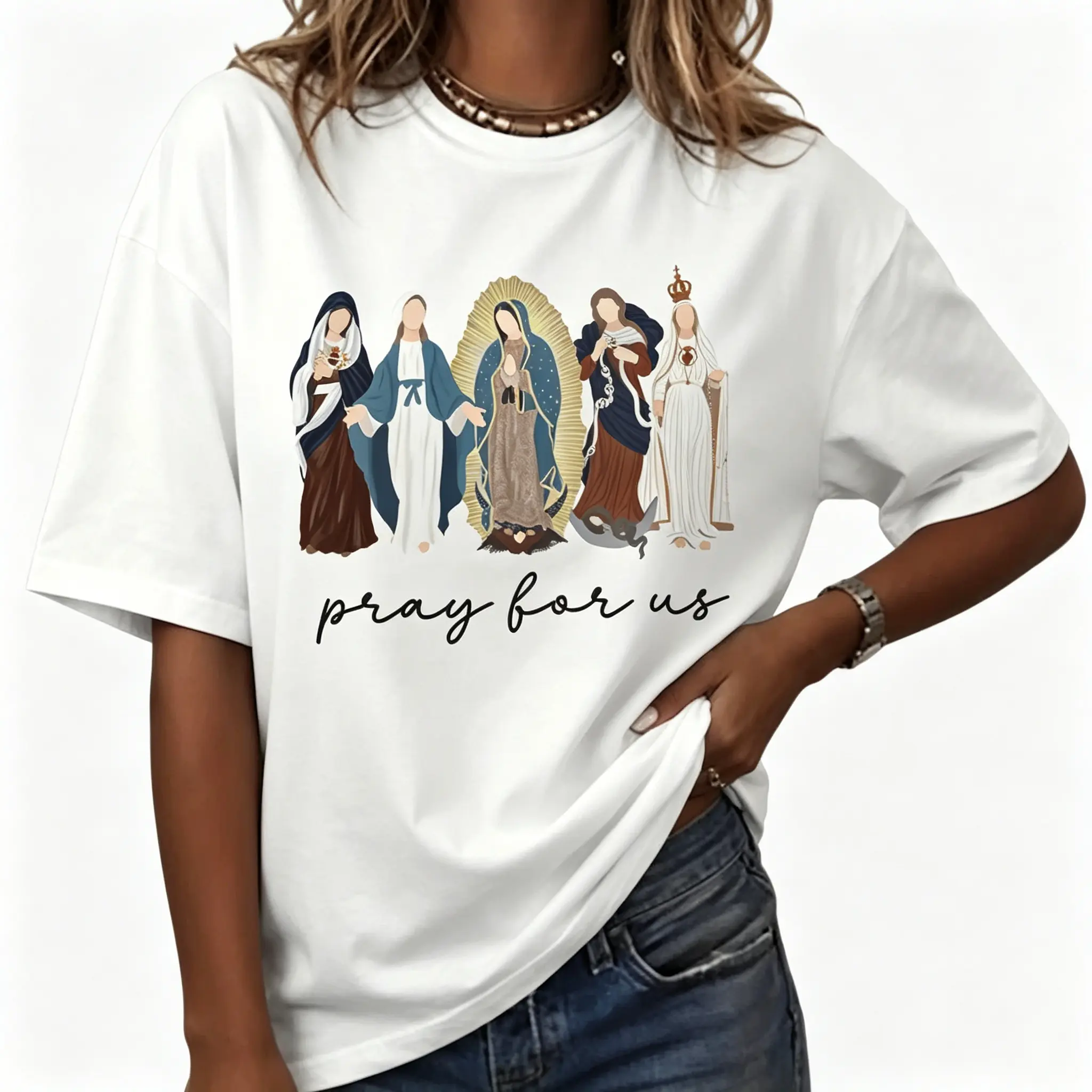 Unisex Prayer Graphic T-Shirt, Breathable Cotton Boyfriend Tee, Casual Short Sleeve Fashion Piece for Summer & Matching Outfits, Streetwear, Style, Tshirt