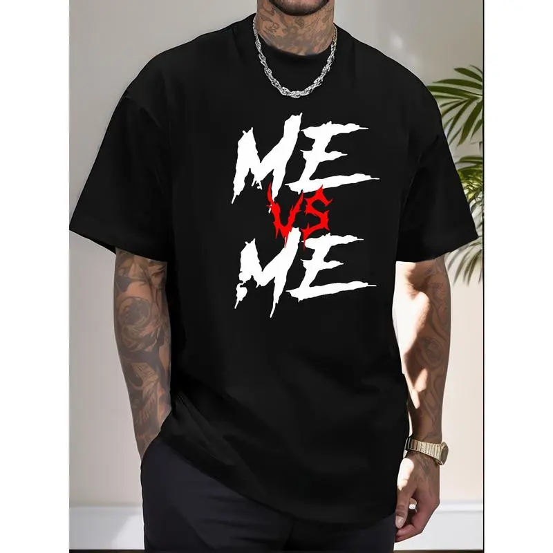 Men's Tropical Graphic Tee, Oversized Streetwear Fit, 180g Breathable Cotton Fabric, Short-Sleeve Round Neck, USA-Made for Summer