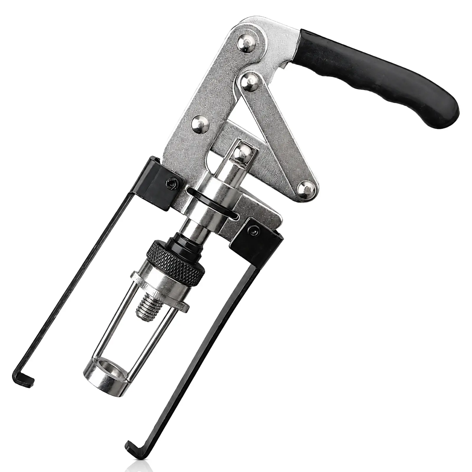 Overhead Engine Valve Spring Compressor Tool | Heavy-Duty Automotive Spring Removal & Installation Set | Adjustable Cam-Lock Compression Tool for OHV, OHC, CVH Engines
