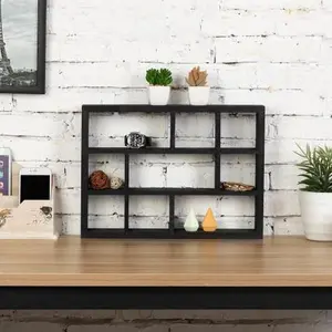 Black Wood Shadow Box Display Shelf