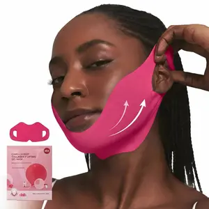Camellia Deep Collagen Chin Lifting Gel Mask – Zempic Neck Solution, Double Chin Reducer, Jawline Shaper, Firming, Jeju Camellia Skin Repair Ingredients