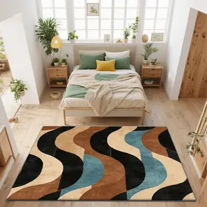 Soft and comfortable printed carpet, home decorative carpet, large living room carpet, sofa cushion, entrance mat, coffee table mat, bedroom carpet, bedside rug, suitable for various scenarios such as shopping malls, cafes,merry Christmas、let it snow
