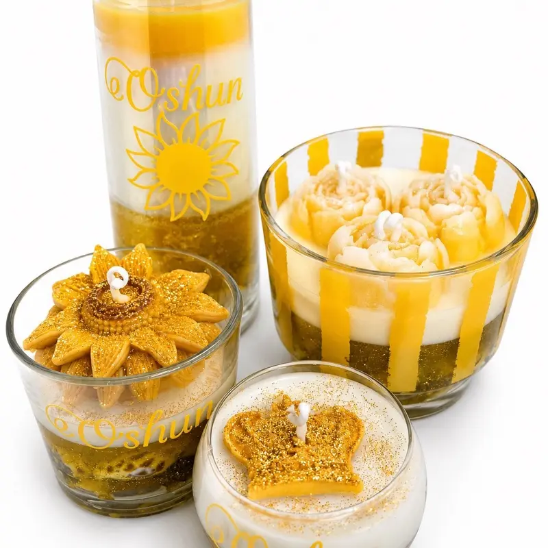 Yoruba/ Ashe Collection. Aromatic candles inspired by the Orishas