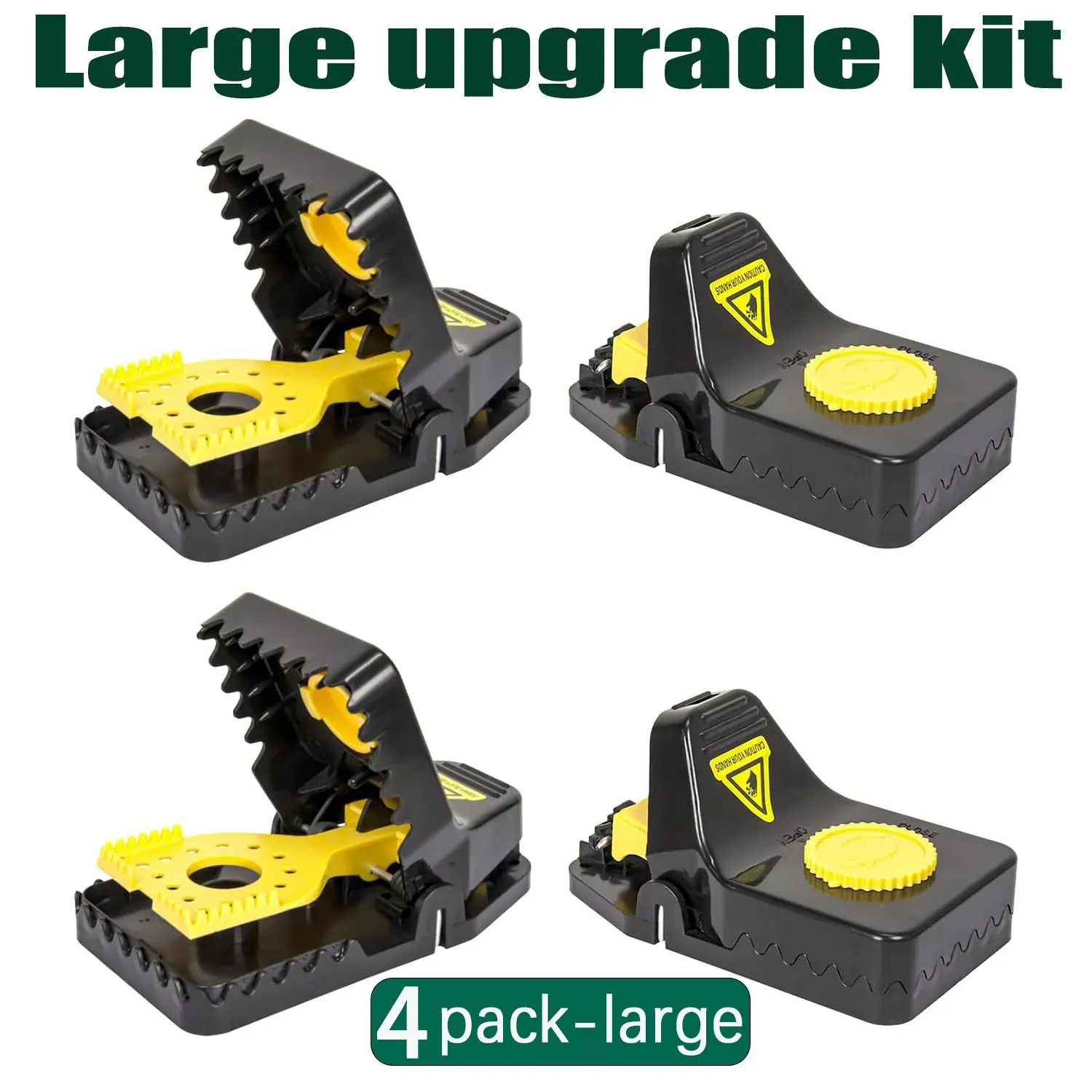 Home Pest Control Ant Trap Clips - 4-Piece Large Reusable Clips for Indoor, Outdoor Use