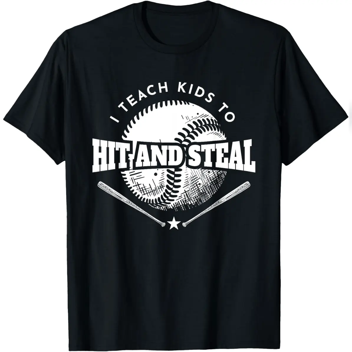 Baseball Coach I Teach to Hit and T-Shirt Modern Everyday Tee for Men & Women