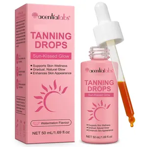 Taning Drops, Multivitamin Ingredients Tanning Lotion, Self Tanner Lotion, Tanning Moisturizer, Skin Care Product for Women & Men, Cosmetic, Moisturizing Bronzing Drops