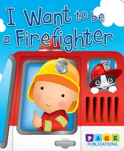 "Drawing-Themed 'Be a Firefighter' Toddler Book, Children's Board Book for Young Readers"