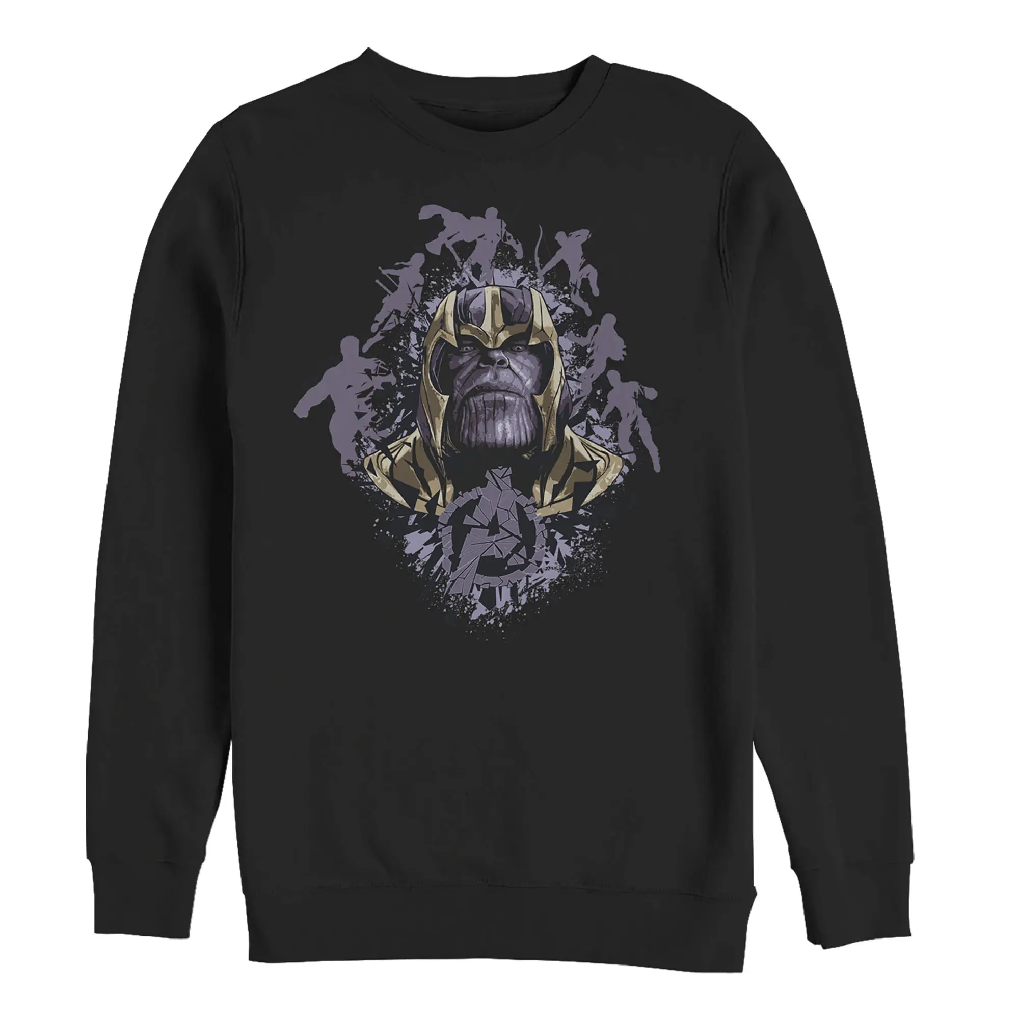 Men's Marvel Avengers: Endgame Thanos Inkblot Frame Sweatshirt