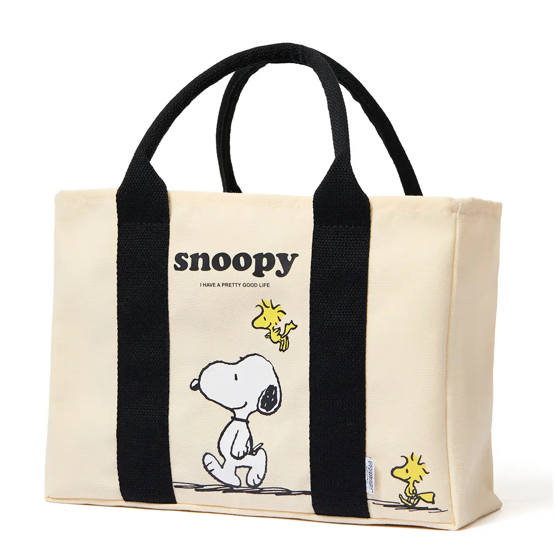 MINISO Peanuts Snoopy Cream Canvas Handbag | Stylish Tote Bag with Snoopy & Woodstock | Casual Commuter & School Bag, Ideal Holiday & Birthday Gift #SnoopyTote #CanvasBag #PeanutsAccessories