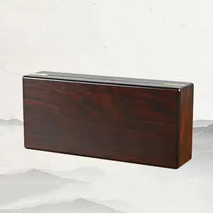 Wooden Velvet Lined Jewelry Storage Box Compartment, Sandalwood Necklace Pendant Case, Wedding Home Organizer, Chocolate Packaging, Durable Storage Organizer