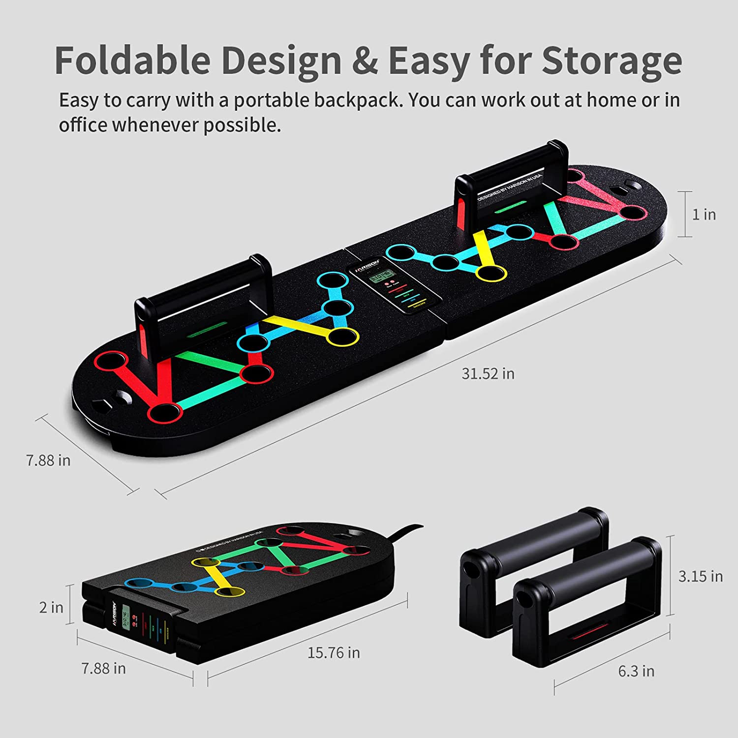 HARISON Multi-Functional Pushup Board Foldable Fitness Equipment