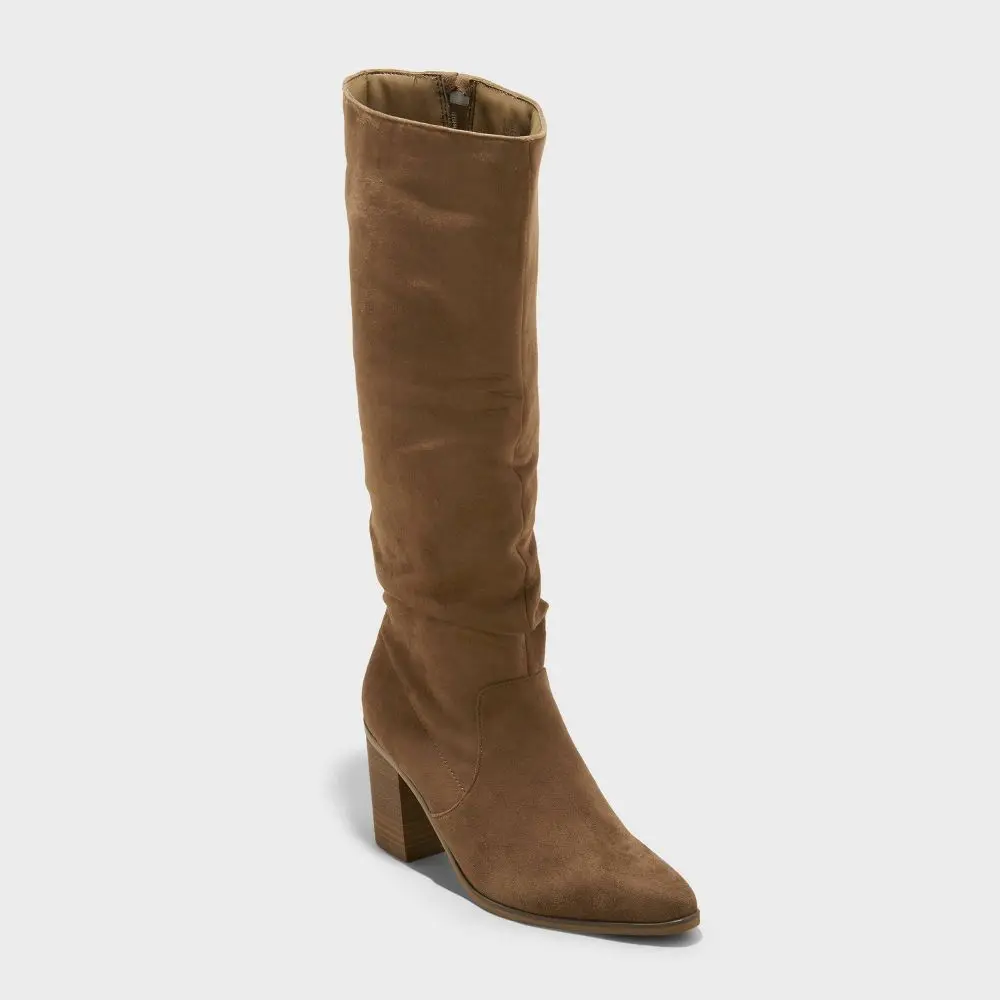 Women's Junie Wide Calf Tall Boots - Universal Thread Taupe 7WC