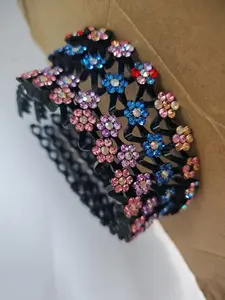 4pcs Crystal Hair Clips, Random Color Crystal Hair Accessories for Women & Girls, Perfect for Daily Use, Stylish & Durable Design