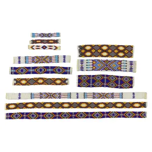 Hand Made Beaded Strips - Native American Themed Craft Supplies and Accents