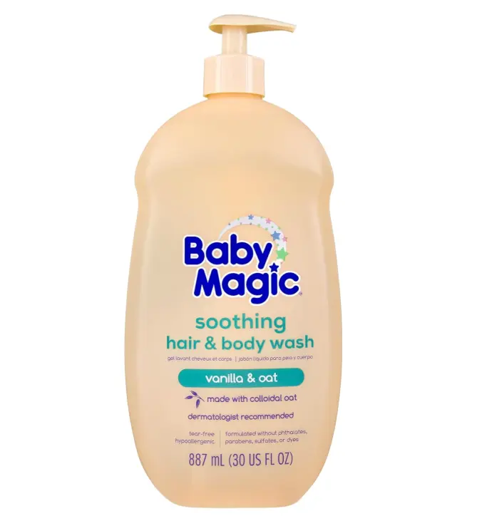 Baby Magic Soothing Hair & Body Wash, Vanilla & Oat Scent, 30 Fl Oz | Specially Formulated